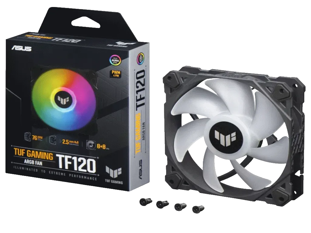 Asus Ventilator ASUS TUF Gaming TF120 ARGB/120mm ventilator/crna Slika 1